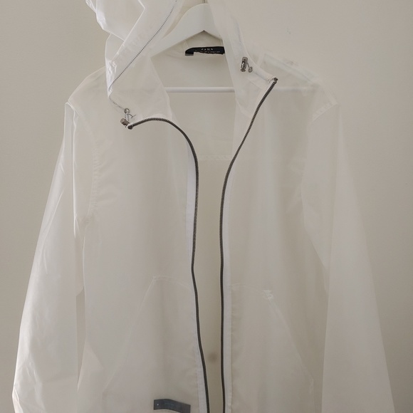 zara transparent raincoat mens